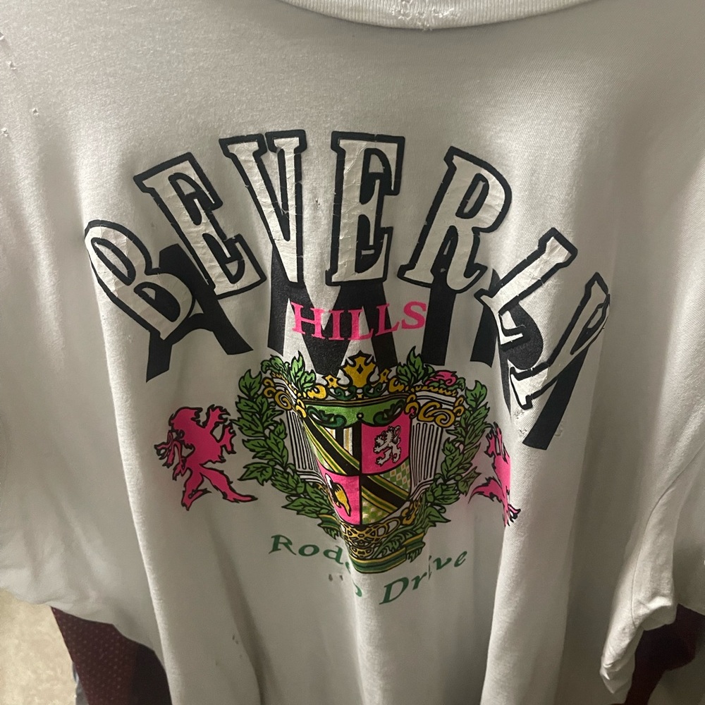Xxl Distressed Amiri shirt white
